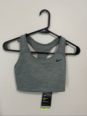 Nike Heather Gray Racerback Sports Bra